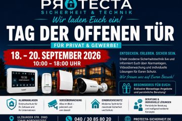 PROTECTA Tag der offenen Tür vom 18. bis 20. September 2026, 10 bis 18 Uhr, Ulzburger Straße 398d in Norderstedt